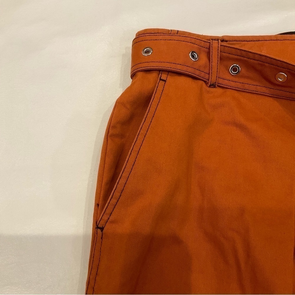 Proenza Schouler Belted Straight Pants in Cuffs Size 0 XSmall - Picture 8 of 16